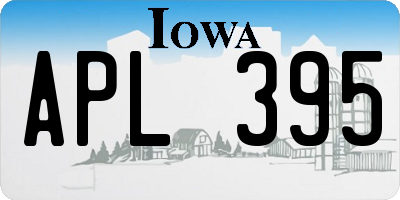 IA license plate APL395