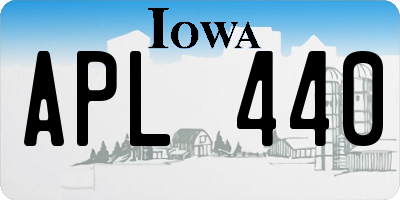 IA license plate APL440