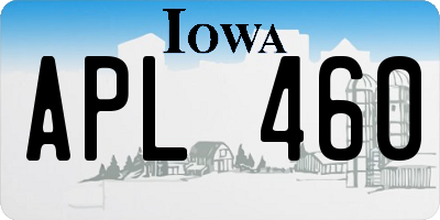 IA license plate APL460