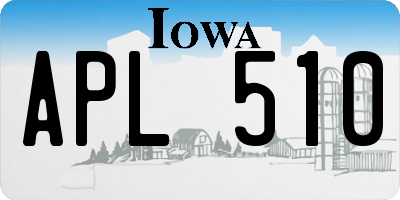 IA license plate APL510