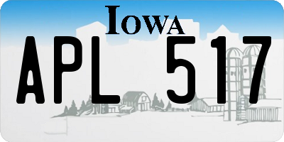 IA license plate APL517