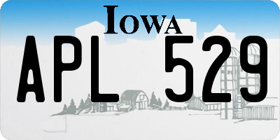 IA license plate APL529