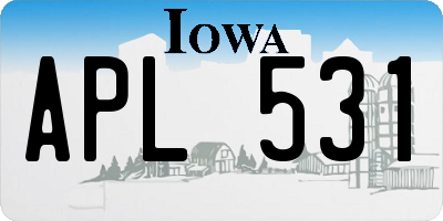 IA license plate APL531