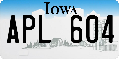 IA license plate APL604