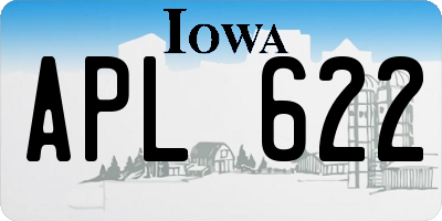 IA license plate APL622
