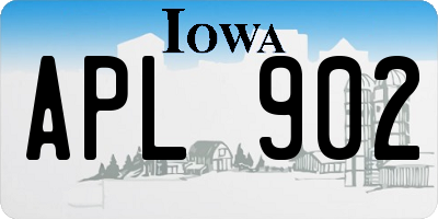 IA license plate APL902