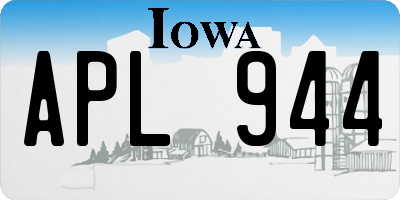 IA license plate APL944