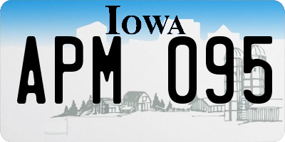 IA license plate APM095