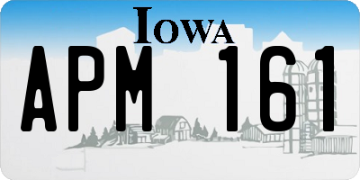 IA license plate APM161