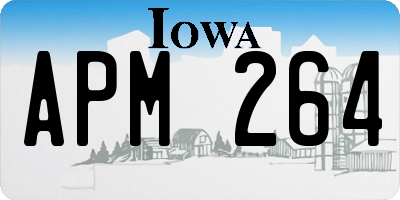 IA license plate APM264