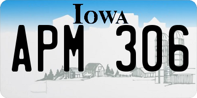 IA license plate APM306