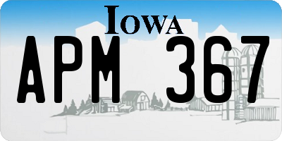 IA license plate APM367
