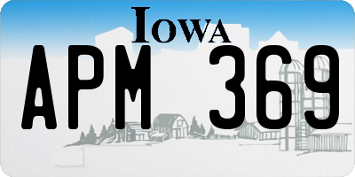 IA license plate APM369