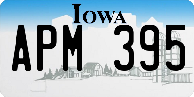 IA license plate APM395