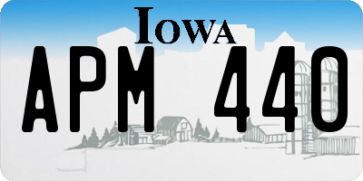 IA license plate APM440