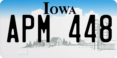 IA license plate APM448
