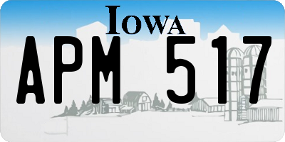 IA license plate APM517