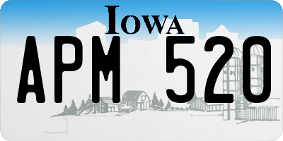 IA license plate APM520