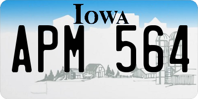 IA license plate APM564