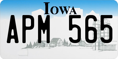 IA license plate APM565