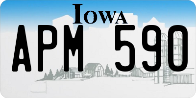 IA license plate APM590