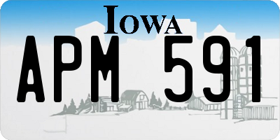 IA license plate APM591