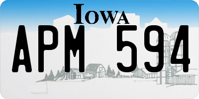 IA license plate APM594