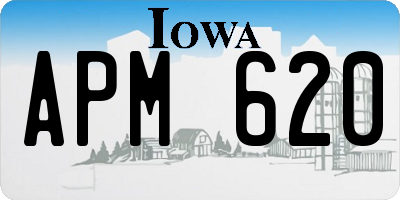 IA license plate APM620
