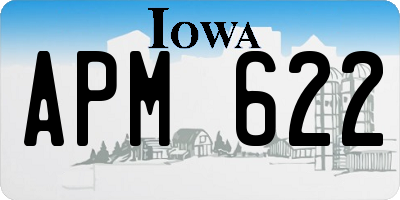 IA license plate APM622