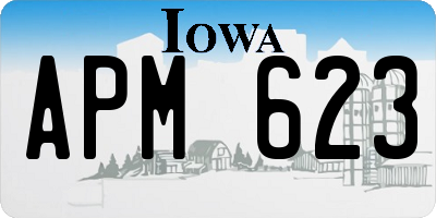 IA license plate APM623