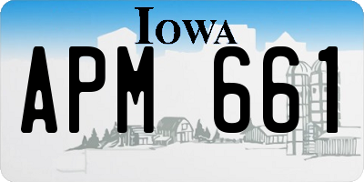 IA license plate APM661