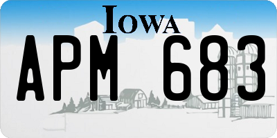 IA license plate APM683