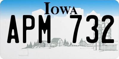 IA license plate APM732