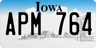 IA license plate APM764