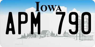 IA license plate APM790