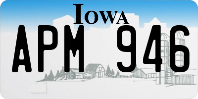 IA license plate APM946