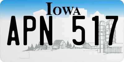 IA license plate APN517