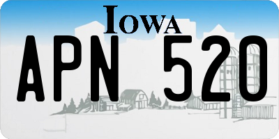IA license plate APN520