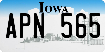 IA license plate APN565