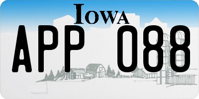 IA license plate APP088