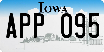 IA license plate APP095