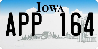 IA license plate APP164