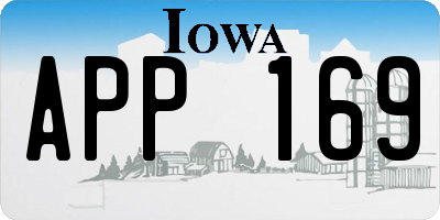 IA license plate APP169