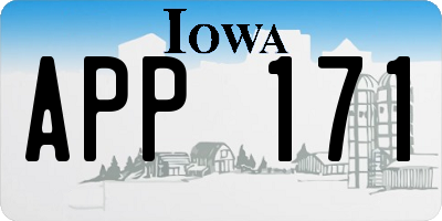IA license plate APP171