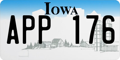 IA license plate APP176