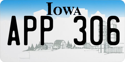 IA license plate APP306