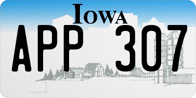 IA license plate APP307