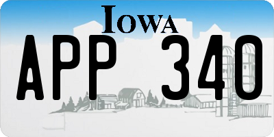 IA license plate APP340