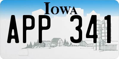IA license plate APP341