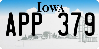 IA license plate APP379